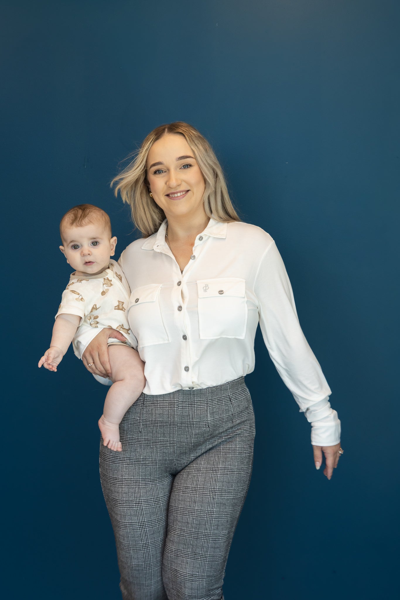 Relaxed fit Button Up White