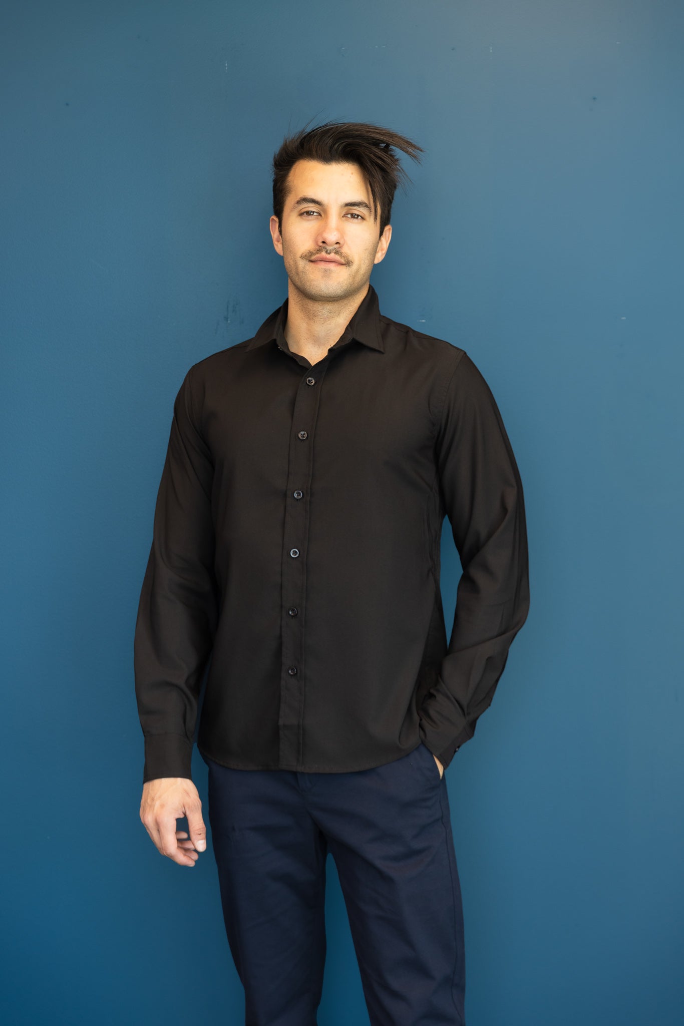 Perfect Button Up long sleeve Black