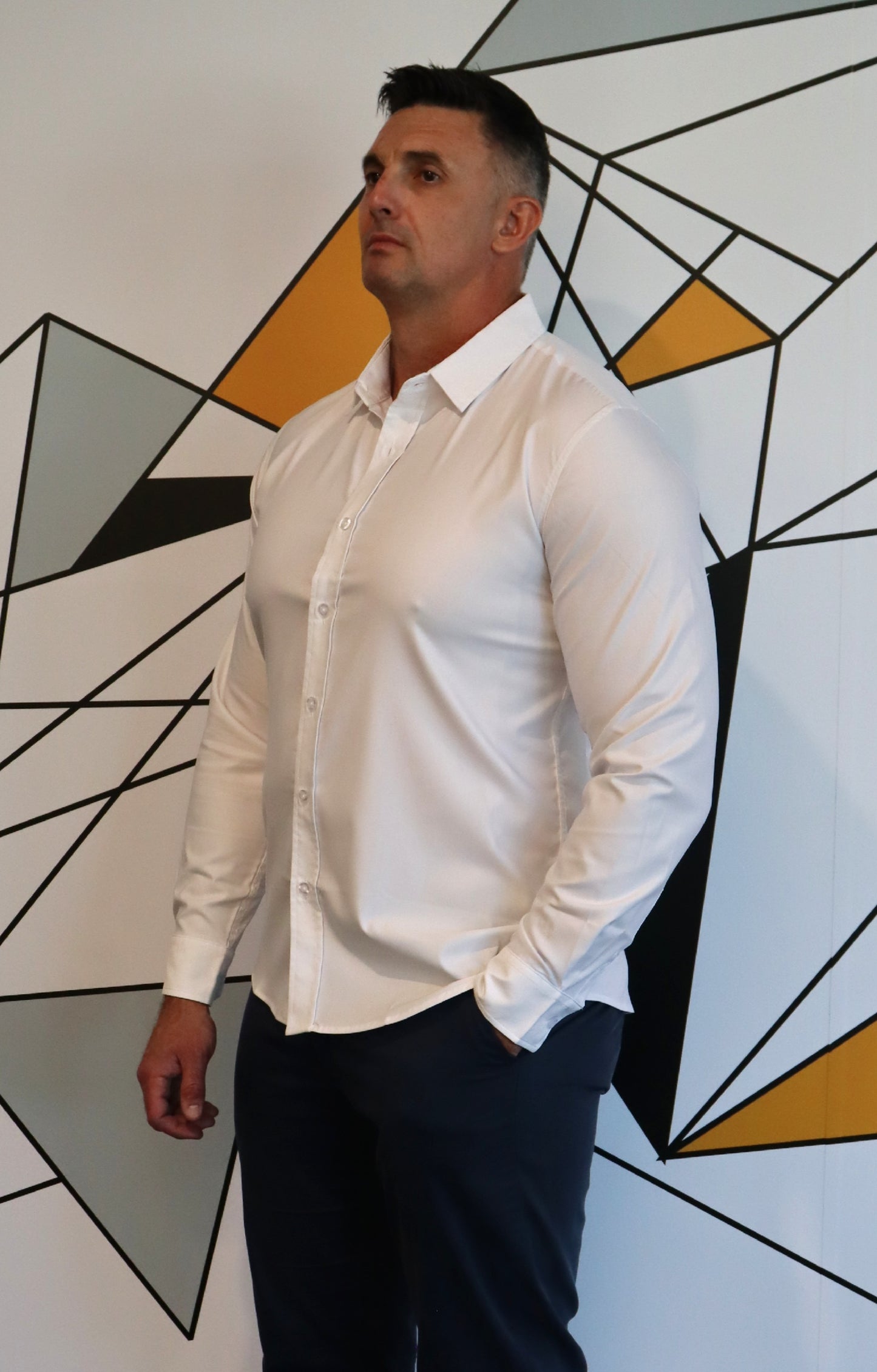 Perfect Button Up Long sleeve White