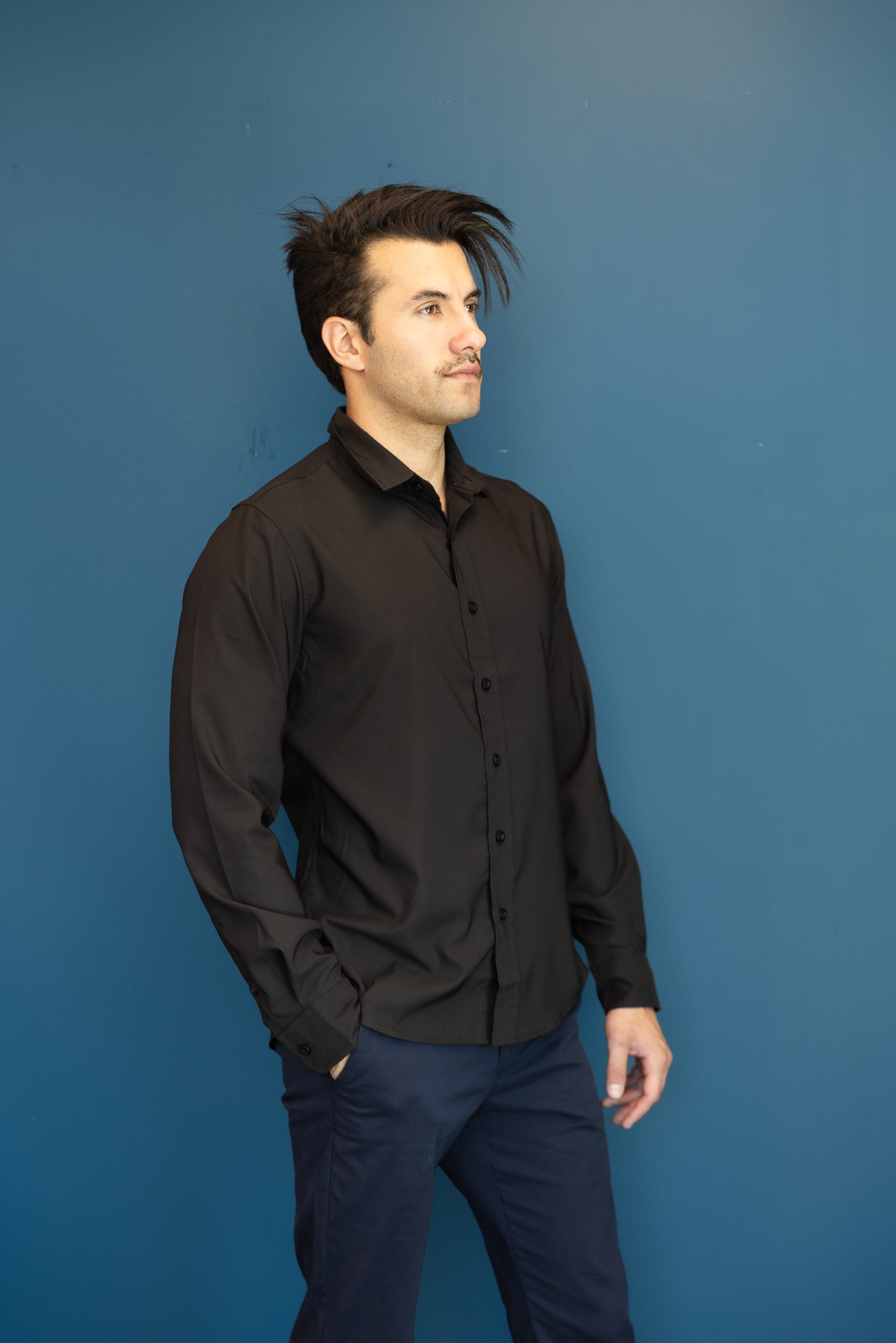 Perfect Button Up long sleeve Black
