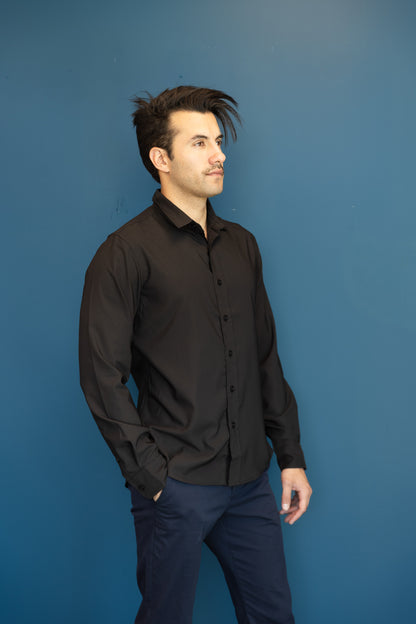 The Perfect Button Up Black