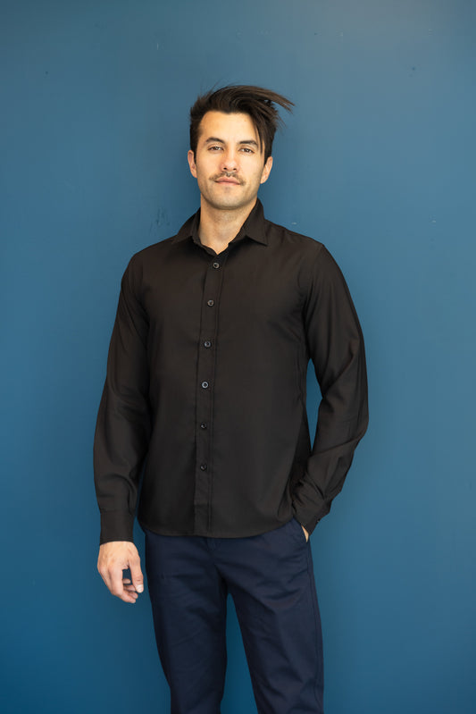 The Perfect Button Up Black