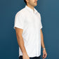 Comfortable Button Up short sleeve White