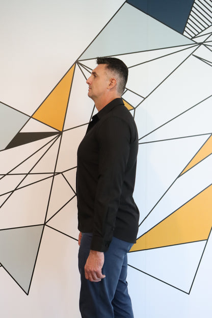 The Perfect Button Up Black