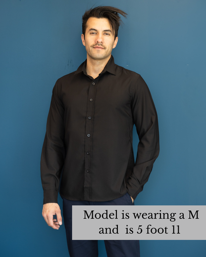 The Perfect Button Up Black