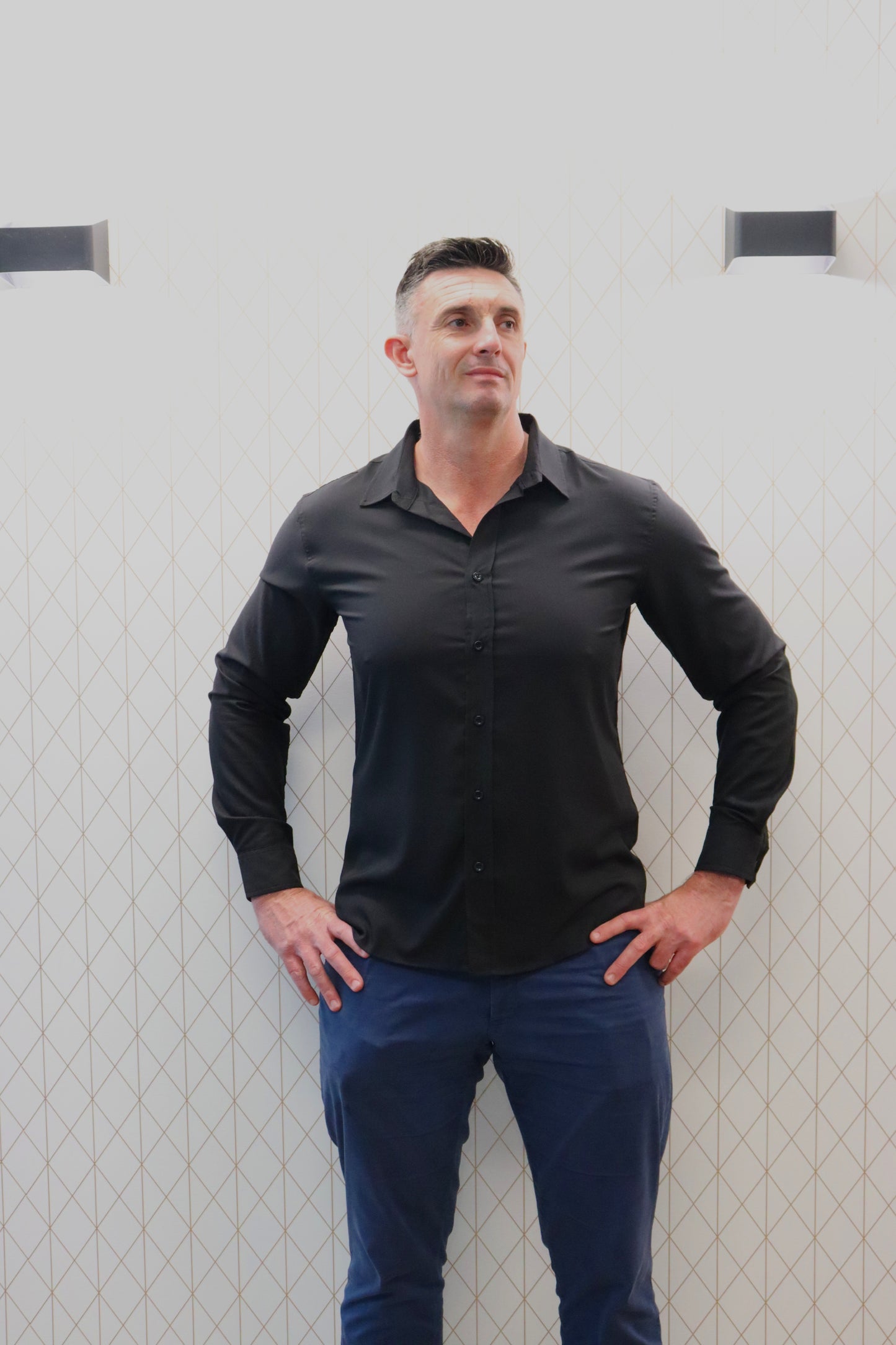 Perfect Button Up long sleeve Black