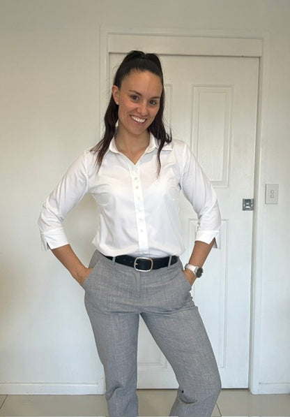 The Confident 3 Quarter Crisp White
