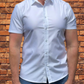 Comfortable Button Up short sleeve White