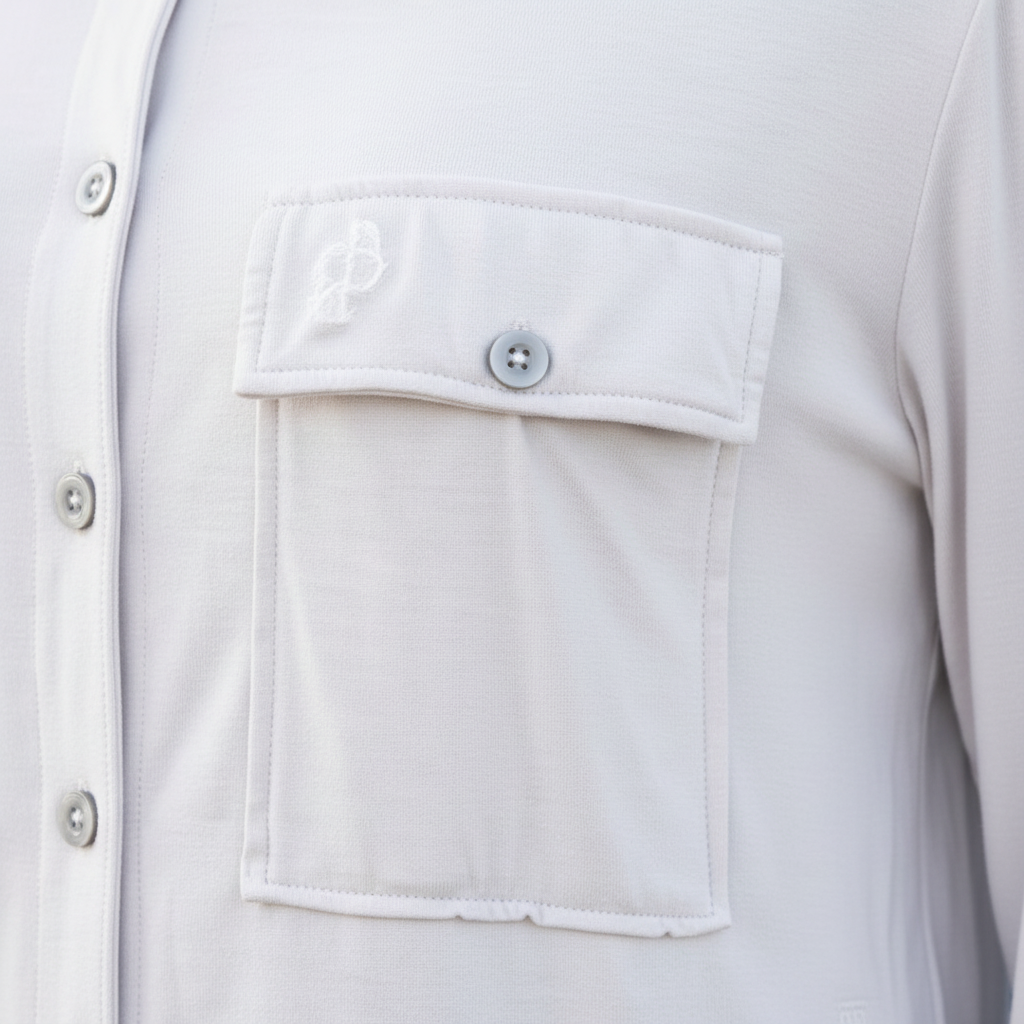 grey-button-up-shirt